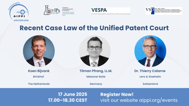 Image showcasing Recent Case Law of the Unified Patent Court - AIPPI