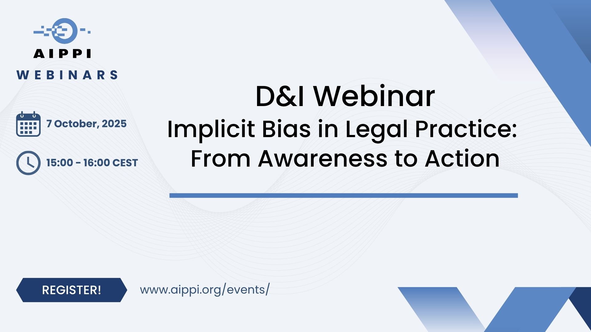 AIPPI D&I Committee webinar 7 October - Implicit Bias Workshop - AIPPI